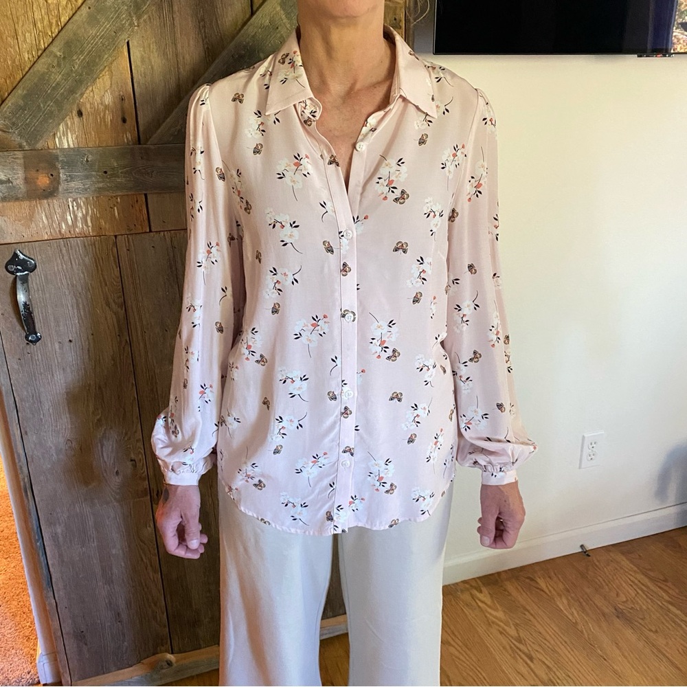 Floral Pink Womens Shirt